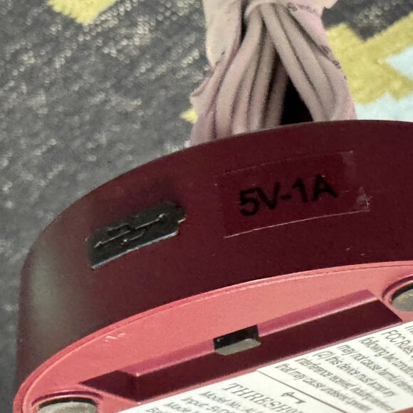 Threshold™ Solar and Rechargeable USB LED Outdoor Table Lamp, Maroon - Picture 9 of 13